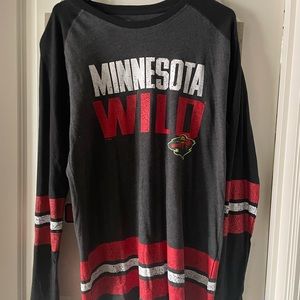 Champion Minnesota Wild Dark Gray Long Sleeve